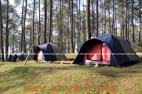 camping ground di cikole lembang bandung jawa barat indonesia by Sky Adventure Indonesia